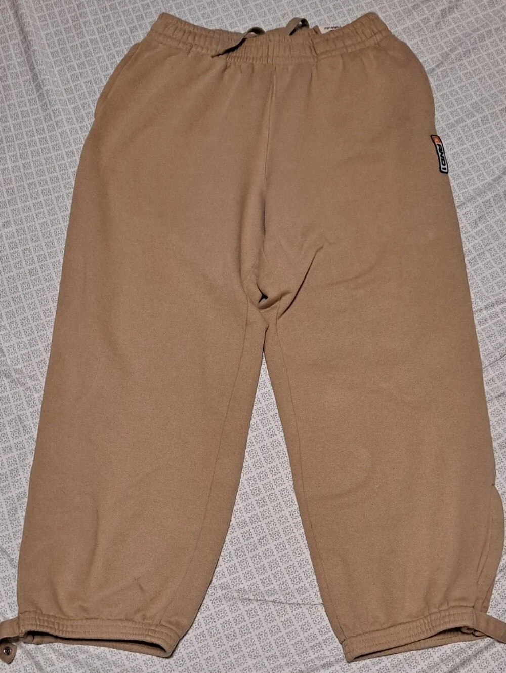 And1 Womens Frumpy Tan Pull-On Jogger Pants Sz XL